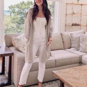 Donni Ribbed Sweater Coat